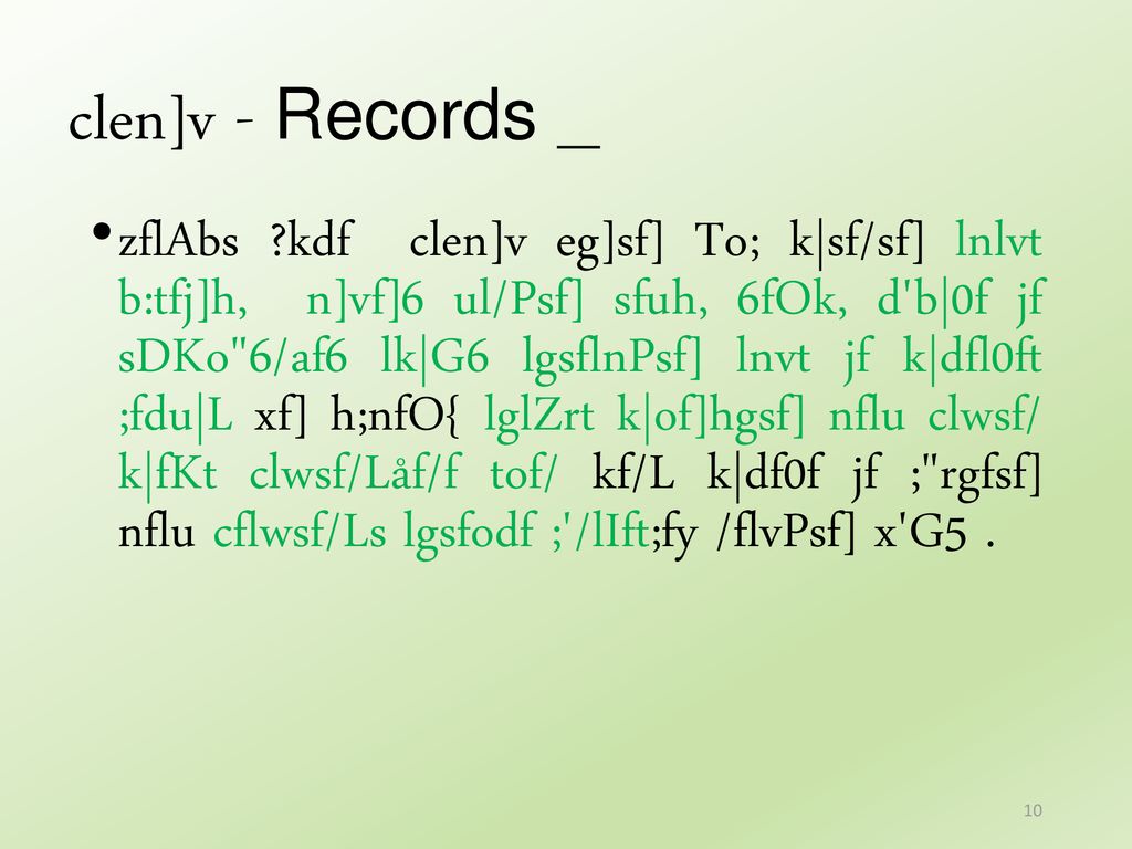 clen]v - Records _