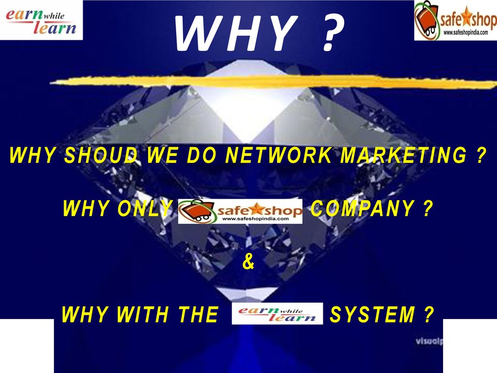 WHY SHOUD WE DO NETWORK MARKETING WHY ONLY SAFESHOP COMPANY
